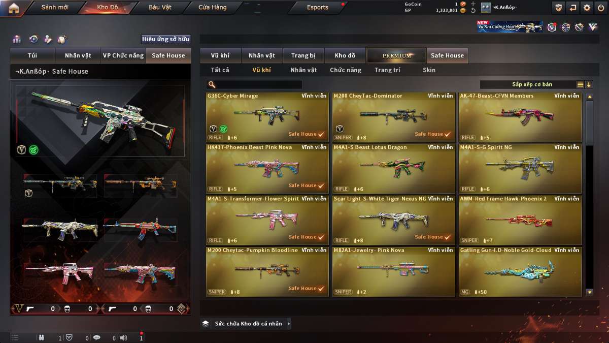 shop acc cf uy tin gia re